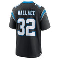 Perkns C.Panthers #32 Trevin Wallace Black Team Game Jersey