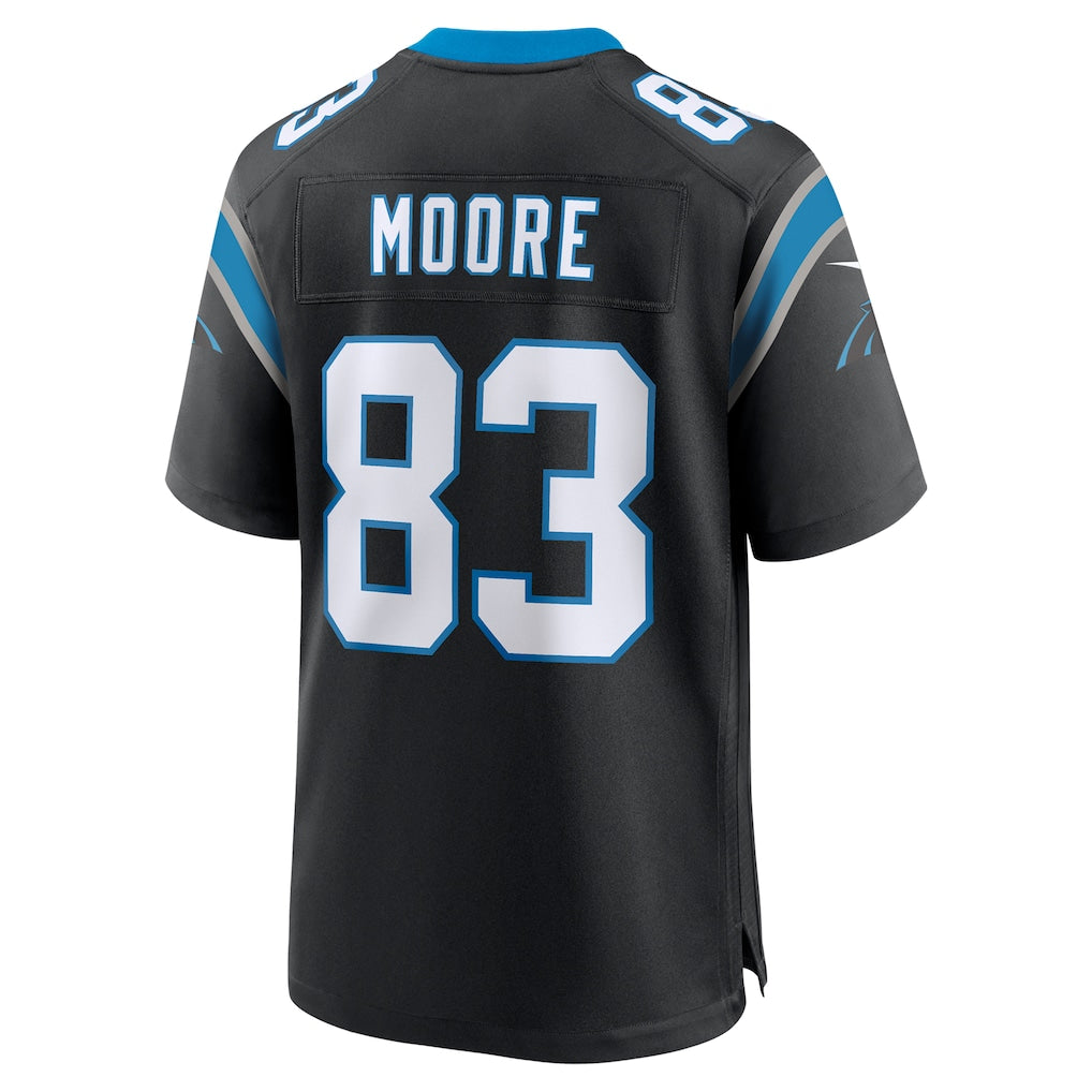 Perkns C.Panthers #83 David Moore Black Game Jersey