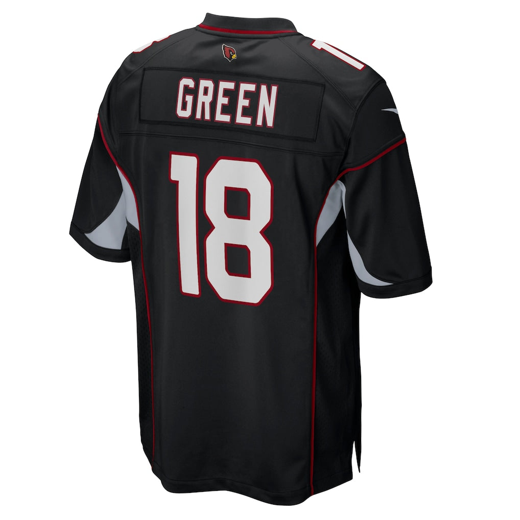 Perkns A.Cardinals #18 A.J. Green Black Game Jersey