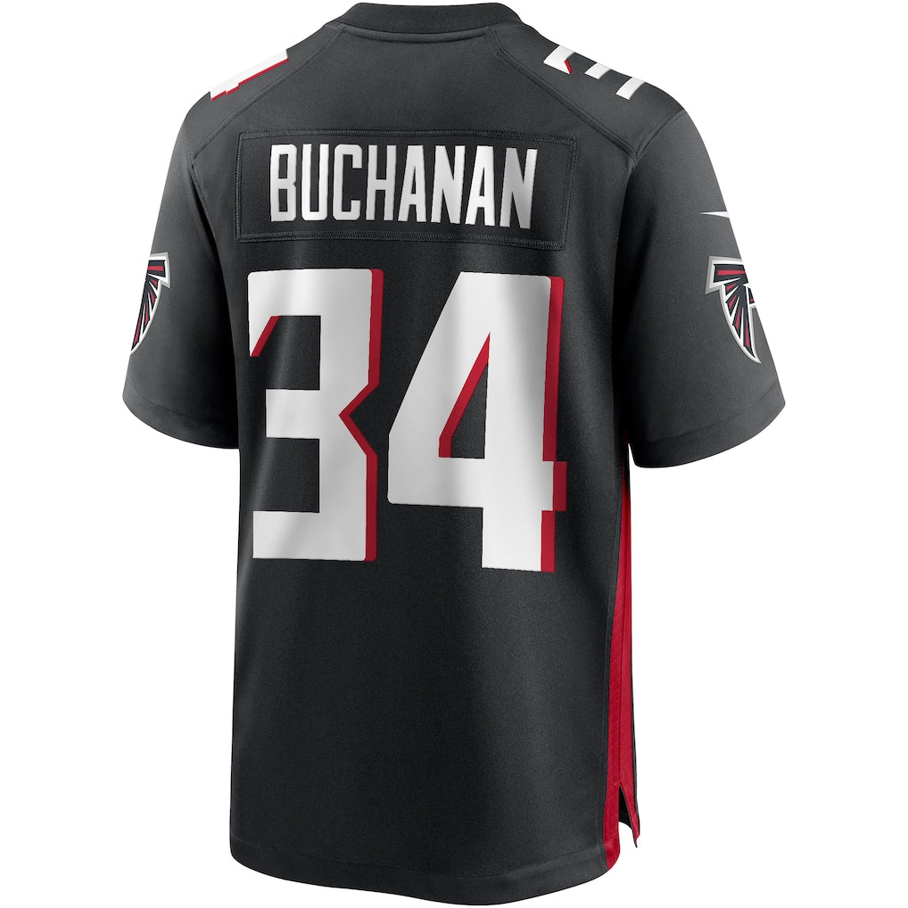 Perkns A.Falcons #34 Ray Buchanan Black Team Game Jersey