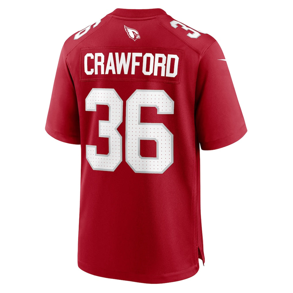 Perkns A.Cardinals #36 Kitan Crawford Cardinal Team Game Jersey