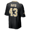 Perkns NO.Saints #43 Michael Davis Black Team Game Jersey
