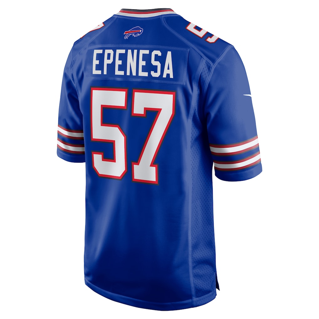 Perkns B.Bills #57 A.J. Epenesa Royal Game Player Jersey
