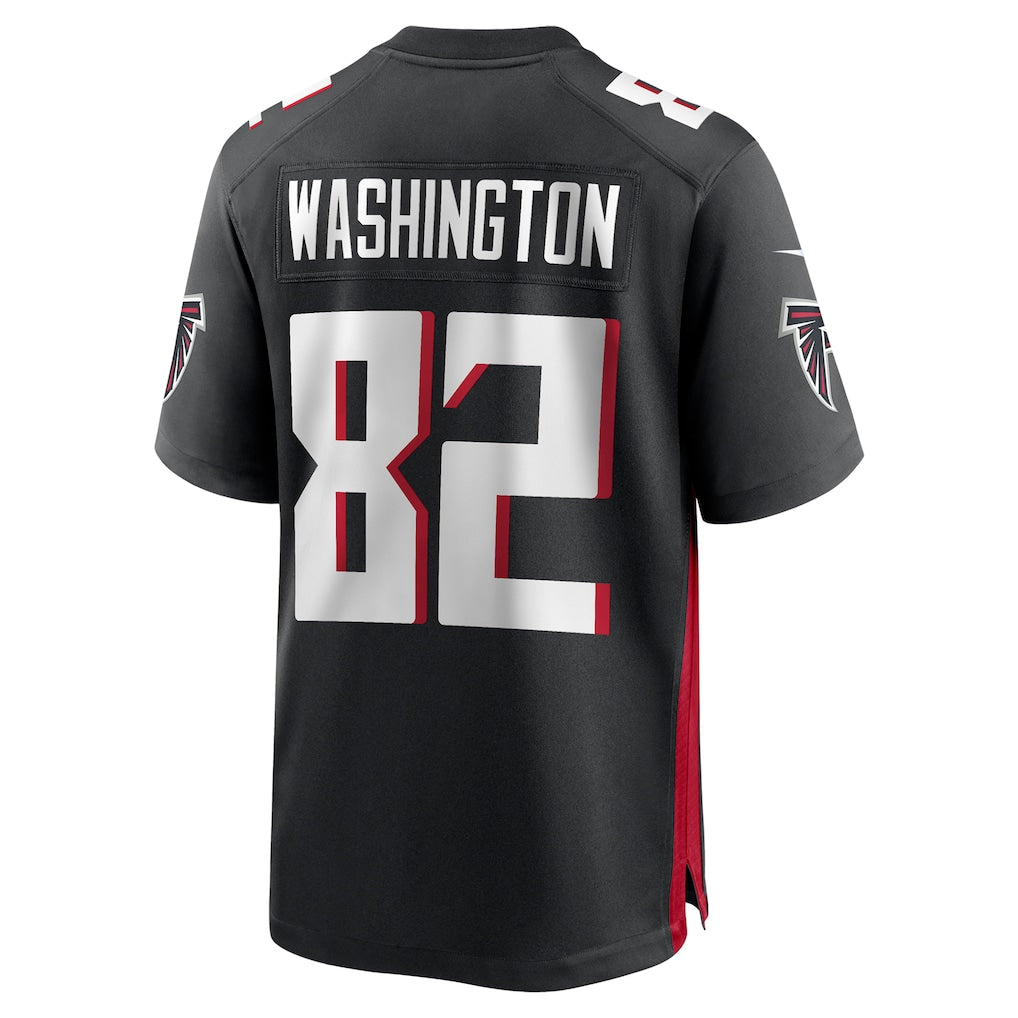Perkns A.Falcons #82 Casey Washington Black Team Game Jersey