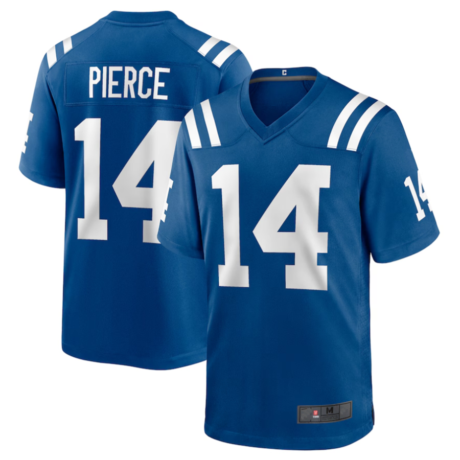 Perkns #14 Alec Pierce Player IN.Colts Player Game Stitched Jerseys - Royal
