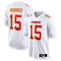 Perkns #15 Patrick Mahomes Player KC.Chiefs Carbon White Fashion Game Stitched Jerseys