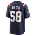 Perkns NE.Patriots #58 Jared Wilson Navy Team Game Jersey