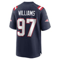 Perkns NE.Patriots #97 Milton Williams Navy Game Player Jersey