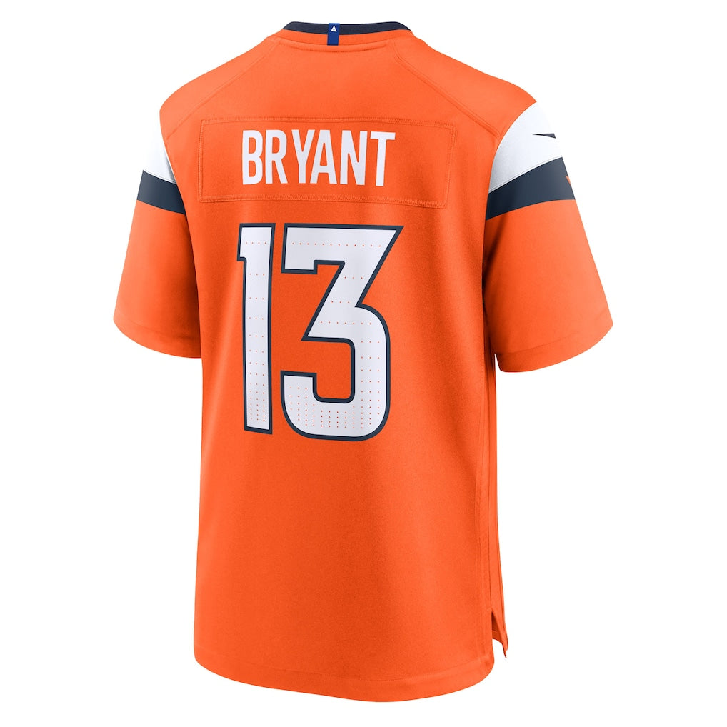 Perkns D.Broncos #13 Pat Bryant Orange Team Game Jersey