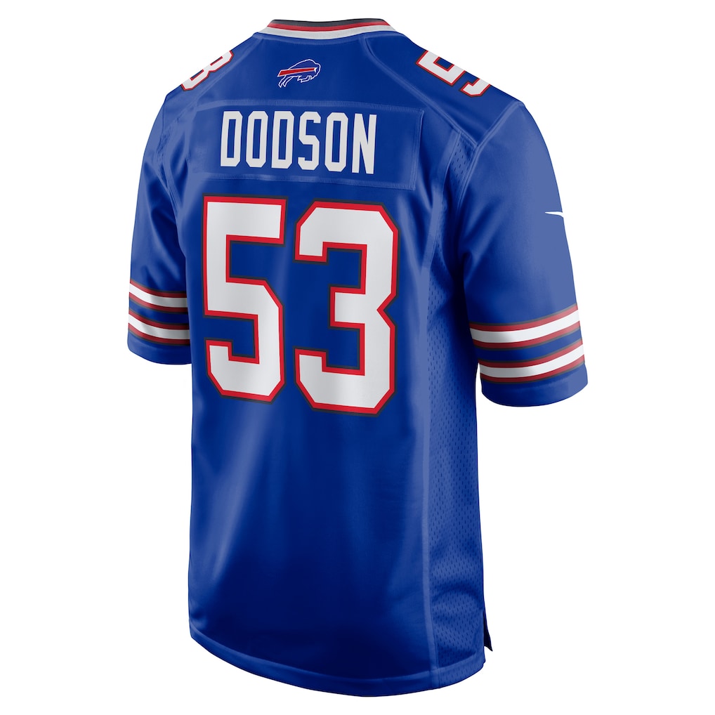 Perkns B.Bills #53 Tyrel Dodson Royal Team Game Jersey