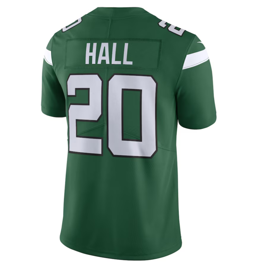 Perkns #20 Breece Hall Player NY.Jets Gotham Green Vapor Untouchable Limited Stitched Jersey