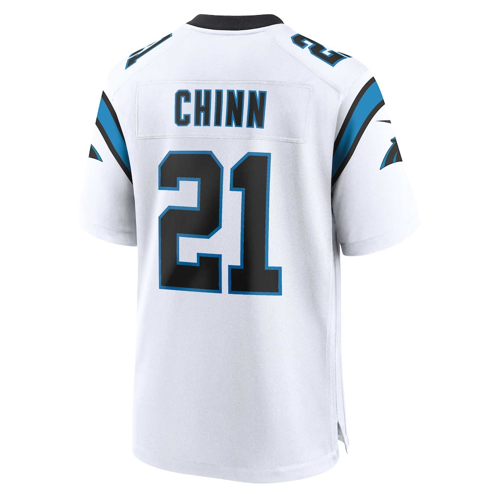 Perkns C.Panthers #21 Jeremy Chinn White Game Jersey