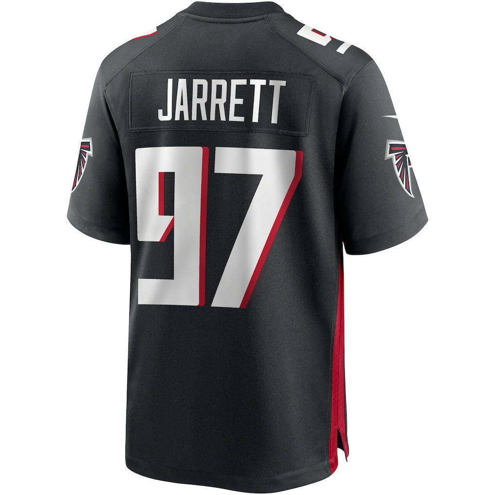 Perkns A.Falcons #97 Grady Jarrett Black Team Game Jersey