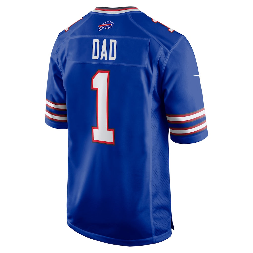 Perkns B.Bills #1 Dad Royal Game Jersey