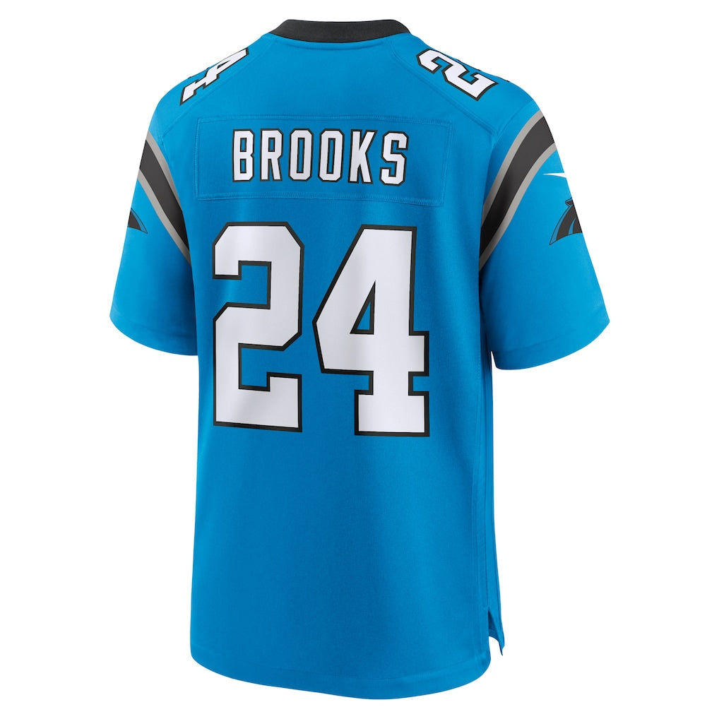 Perkns C.Panthers #24 Jonathon Brooks Blue Alternate Game Player Jersey