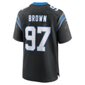 Perkns C.Panthers #97 Bobby Brown Black Team Game Jersey