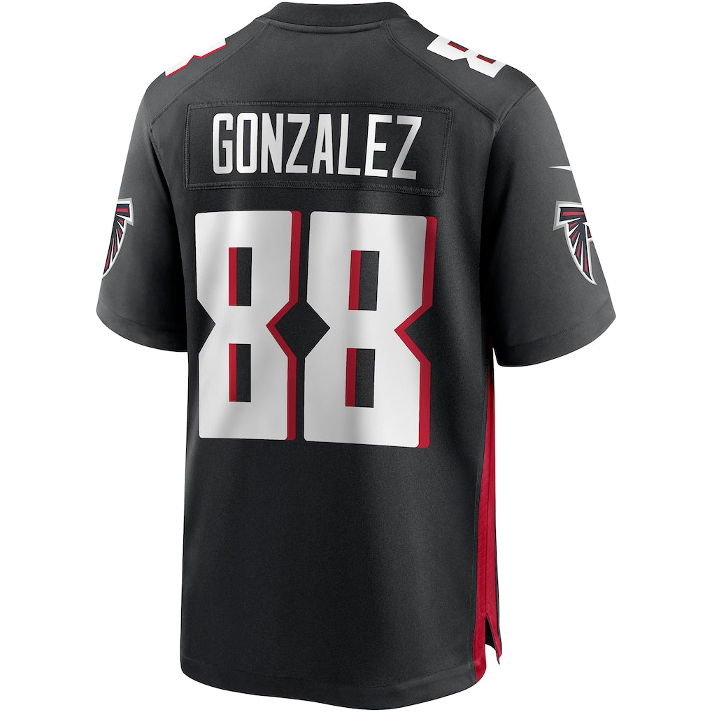 Perkns A.Falcons #88 Tony Gonzalez Black Game Retired Player Jersey