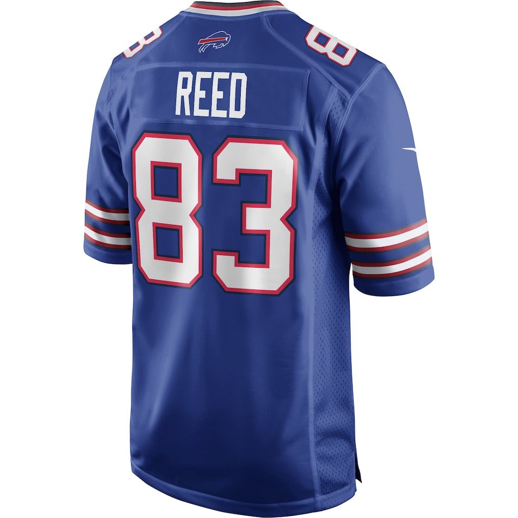 Perkns B.Bills #83 Andre Reed Royal Game Retired Player Jersey