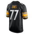 Perkns P.Steelers #77 Broderick Jones Black Game Jersey