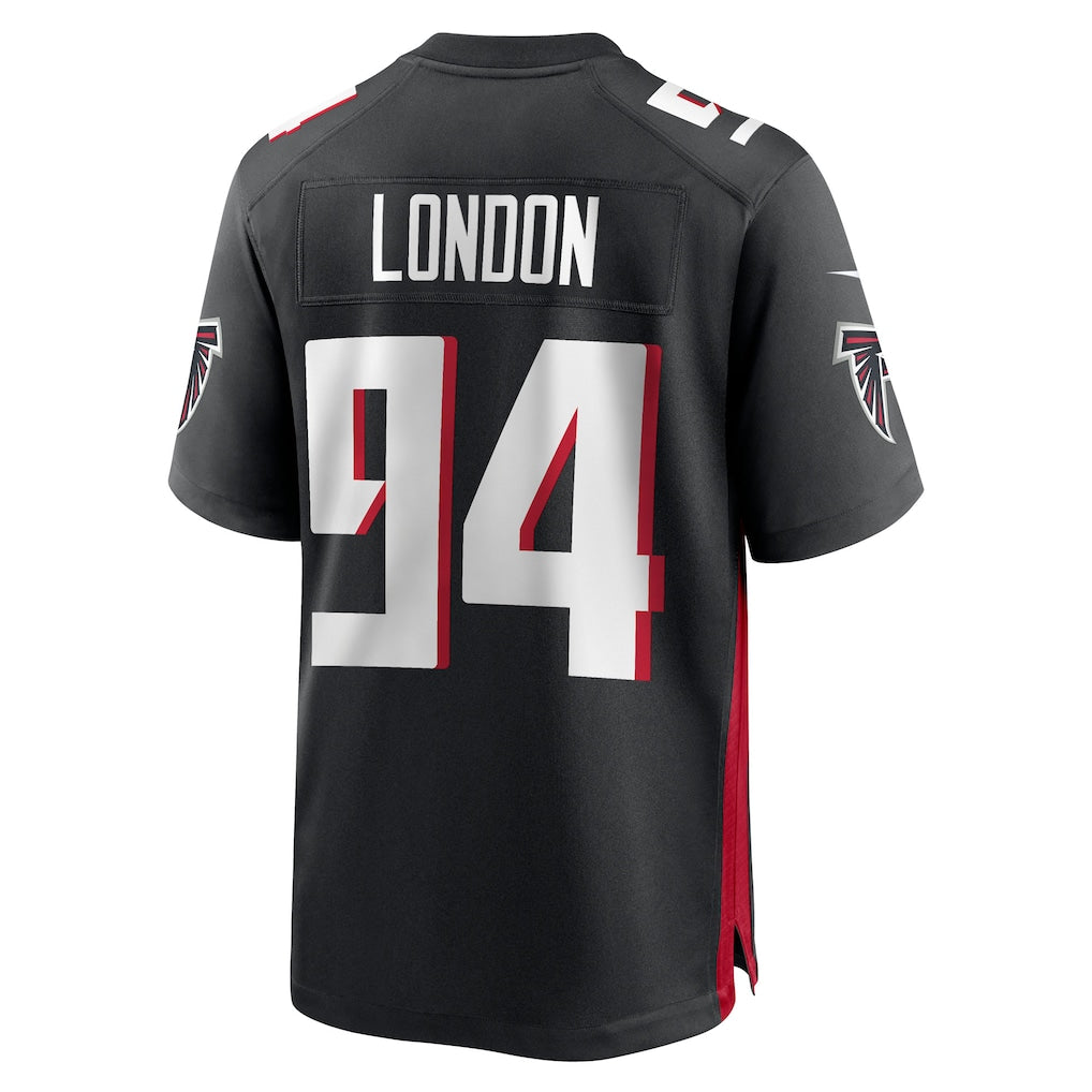 Perkns A.Falcons #94 LaCale London Black Team Game Jersey