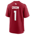 Perkns A.Cardinals #1 Groom Cardinal Team Game Jersey