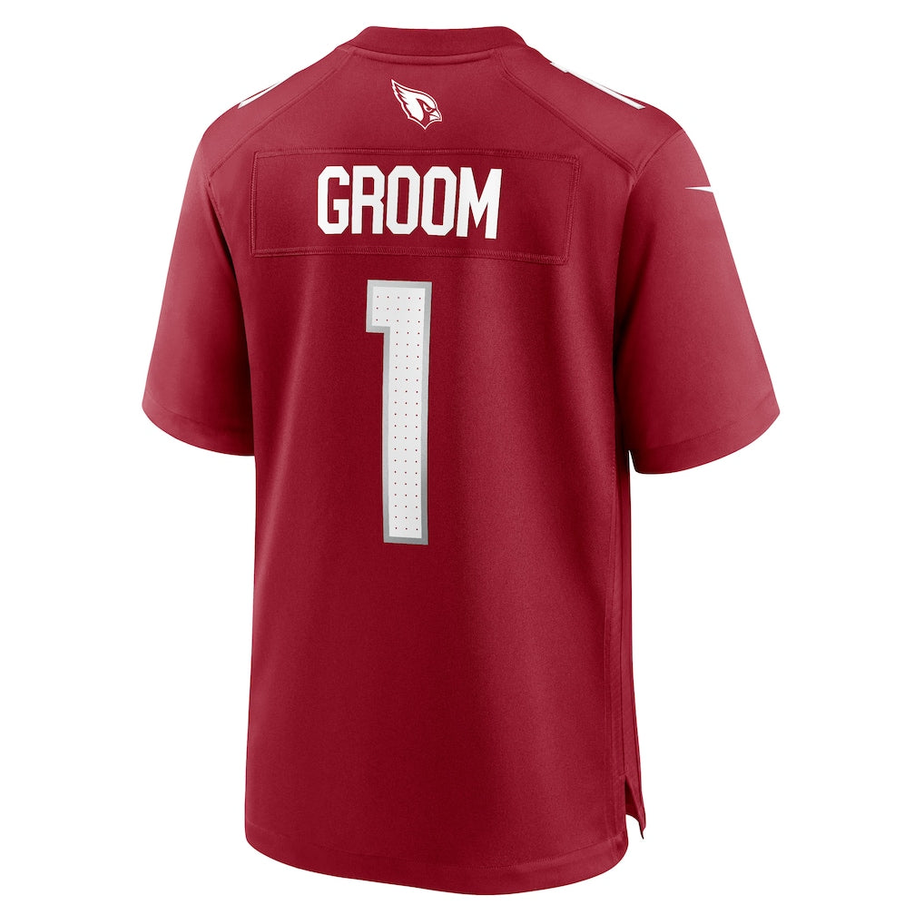 Perkns A.Cardinals #1 Groom Cardinal Team Game Jersey