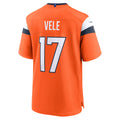 Perkns D.Broncos #17 Devaughn Vele Orange Team Game Jersey