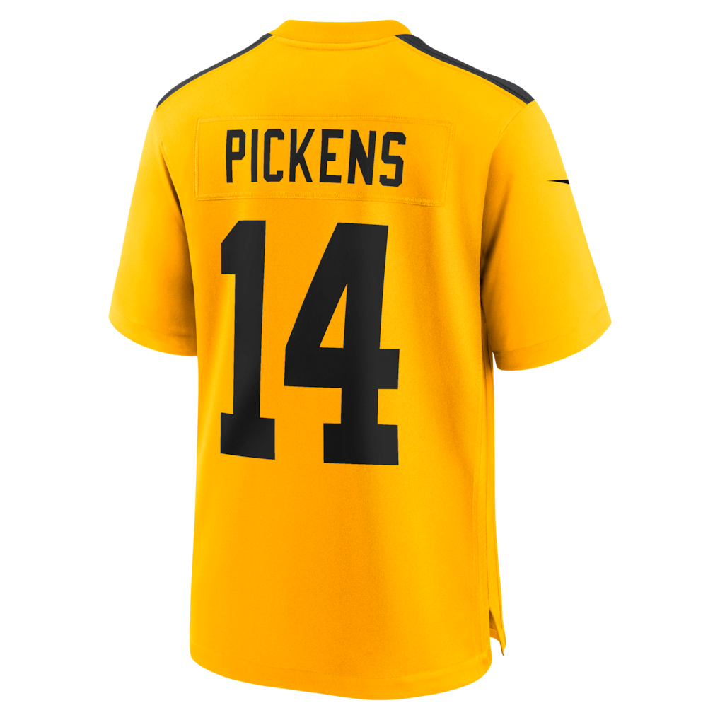 Perkns P.Steelers #14 George Pickens Gold Alternate Game Jersey