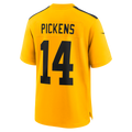 Perkns P.Steelers #14 George Pickens Gold Alternate Game Jersey
