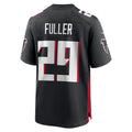 Perkns A.Falcons #29 Jordan Fuller Black Team Game Jersey