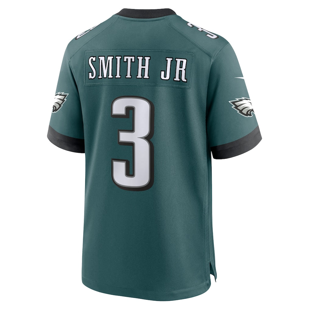 Perkns P.Eagles #3 Nolan Smith Midnight Green Team Game Jersey