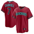 Perkns A.Diamondbacks #7 Corbin Carroll Player Red Home Replica Personalized Stitched Jerseys