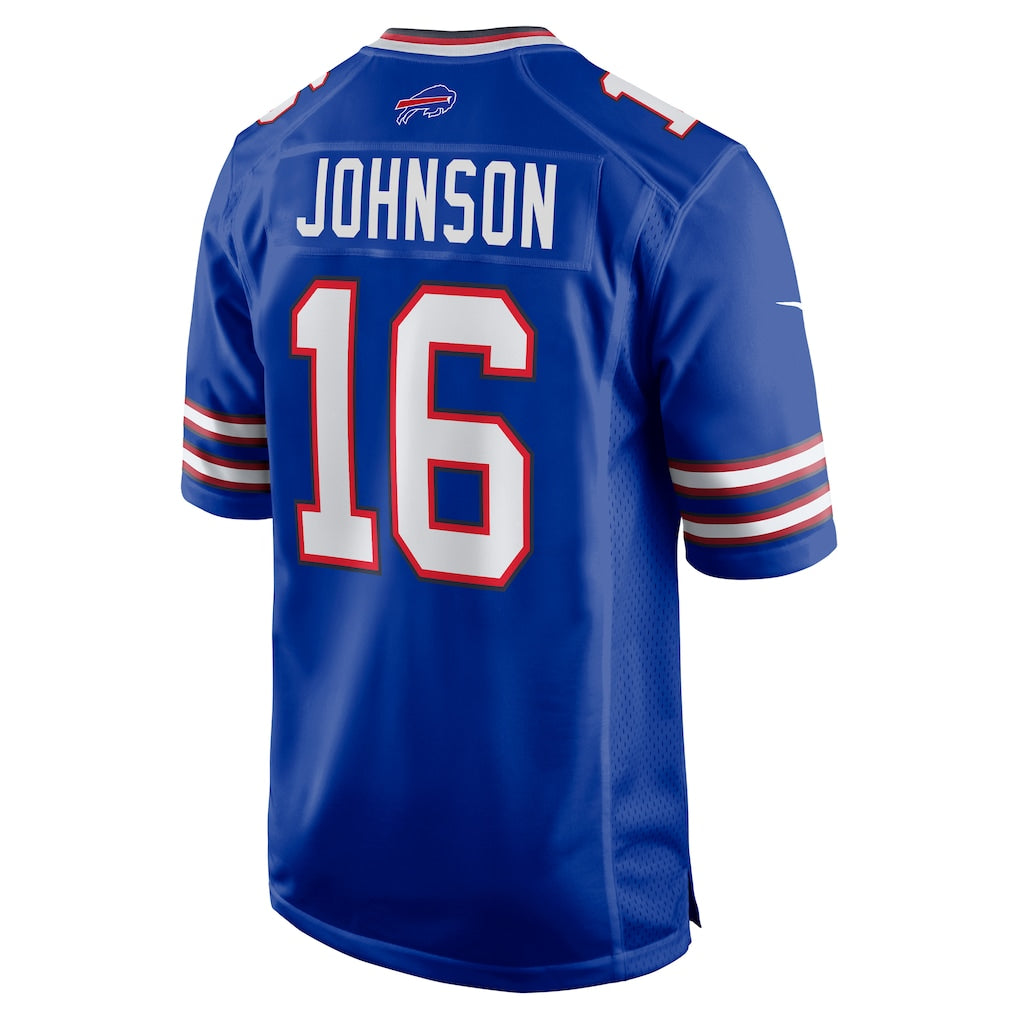 Perkns B.Bills #16 Xavier Johnson Royal Game Jersey