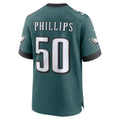 Perkns P.Eagles #50 Jaelan Phillips Midnight Green Team Game Jersey
