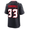 Perkns H.Texans #33 Dare Ogunbowale Navy Team Game Jersey