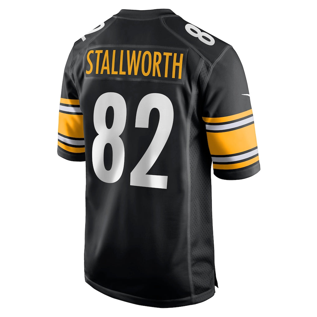Perkns P.Steelers #82 John Stallworth Black Retired Player Jersey