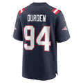 Perkns NE.Patriots #94 Cory Durden Navy Team Game Jersey