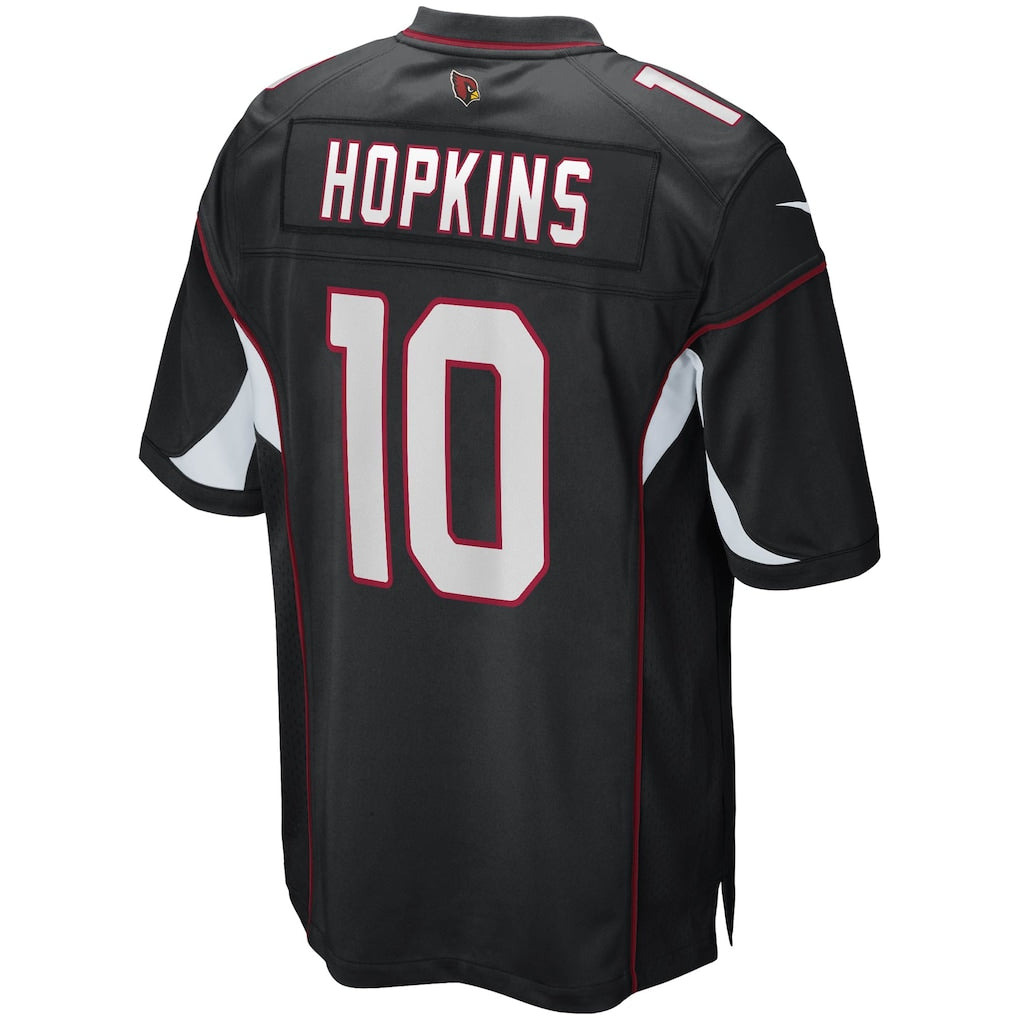 Perkns A.Cardinals #10 DeAndre Hopkins Black Game Player Jersey