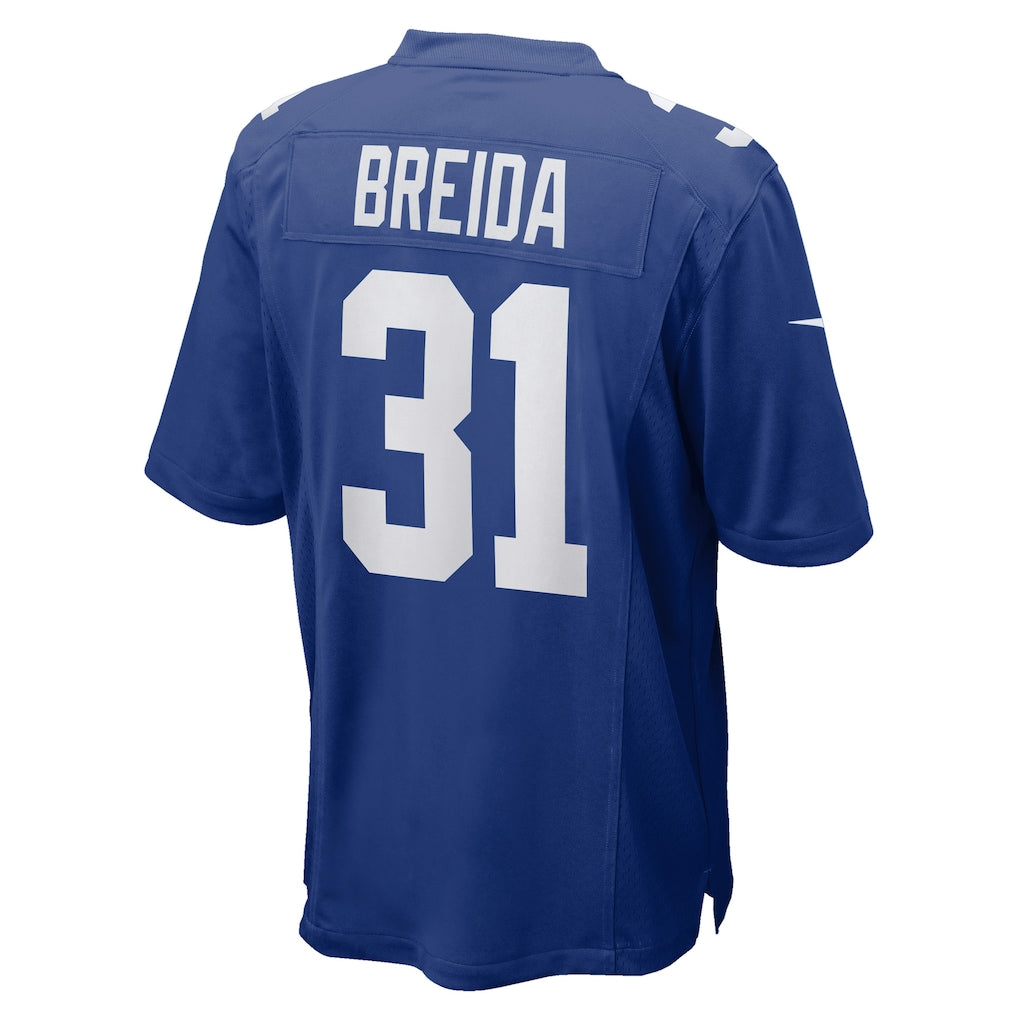 Perkns NY.Giants #31 Matt Breida Royal Game Jersey