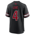 Perkns A.Cardinals #4 Jeremiyah Love Black Game Player Stitched Jerseys