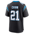 Perkns C.Panthers #21 Jeremy Chinn Black Player Game Jersey