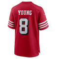 Perkns #8 Steve Young Player SF.49ers Scarlet Alternate Game Stitched Jersey
