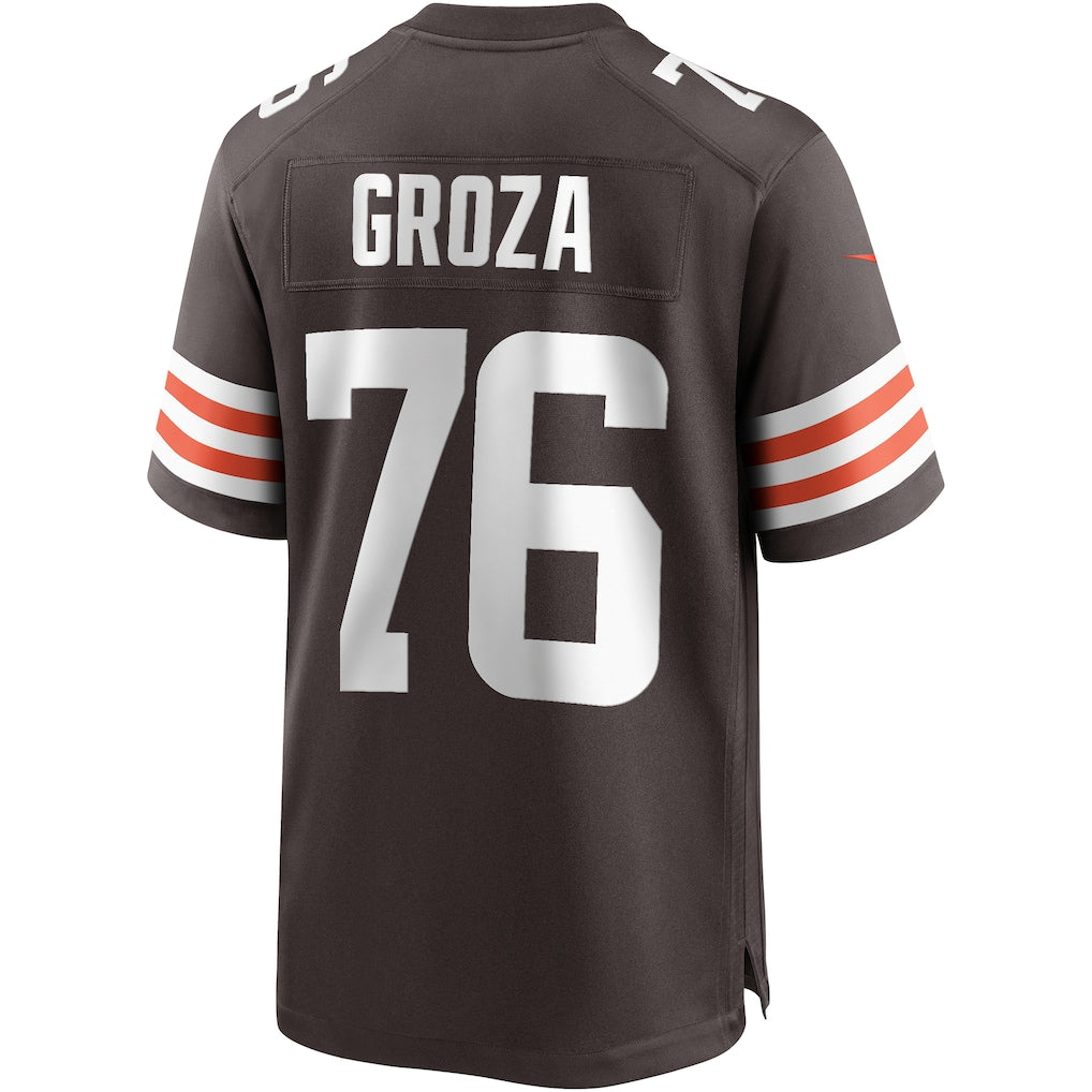 Perkns C.Browns #76 Lou Groza Brown Game Retired Player Jersey