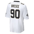 Perkns NO.Saints #90 Bryan Bresee White Game Jersey