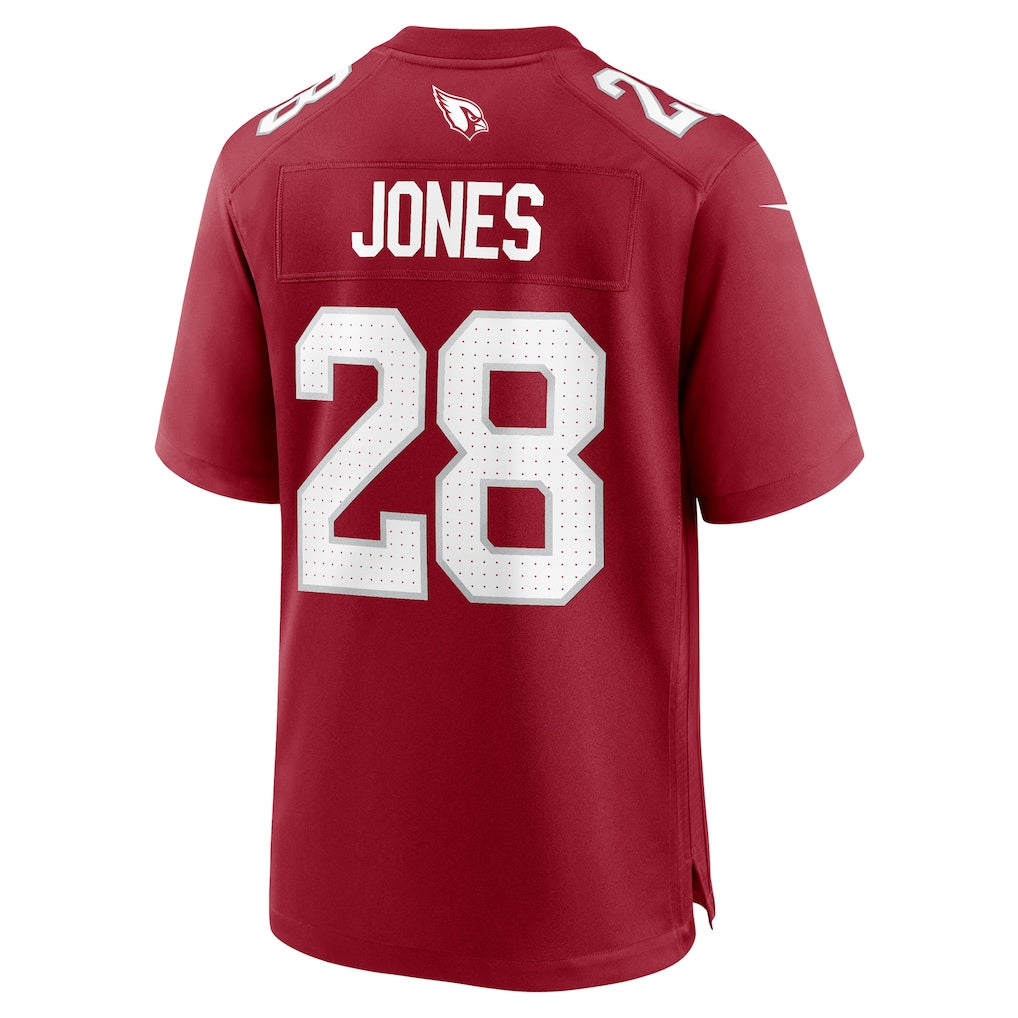 Perkns A.Cardinals #28 Elijah Jones Cardinal Team Game Jersey