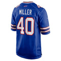 Perkns B.Bills #40 Von Miller Royal Game Jersey