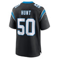Perkns C.Panthers #50 Robert Hunt Black Retired Player Jersey