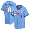 Perkns A.Braves #18 Mike Yastrzemski player Blue Limited Powder 2026 City Connect Stadium Stitched Jerseys