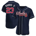 Perkns A.Braves #23 Michael Harris II player Navy Authentic Alternate Stitched Jerseys
