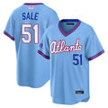 Perkns A.Braves #51 Chris Sale Player Powder Blue 2026 City Connect T shirt Stitched Jerseys